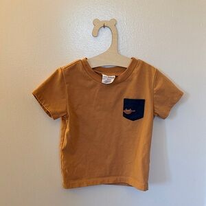 5/$25 Petit Lem Tan Short Sleeve Tee with Pocket